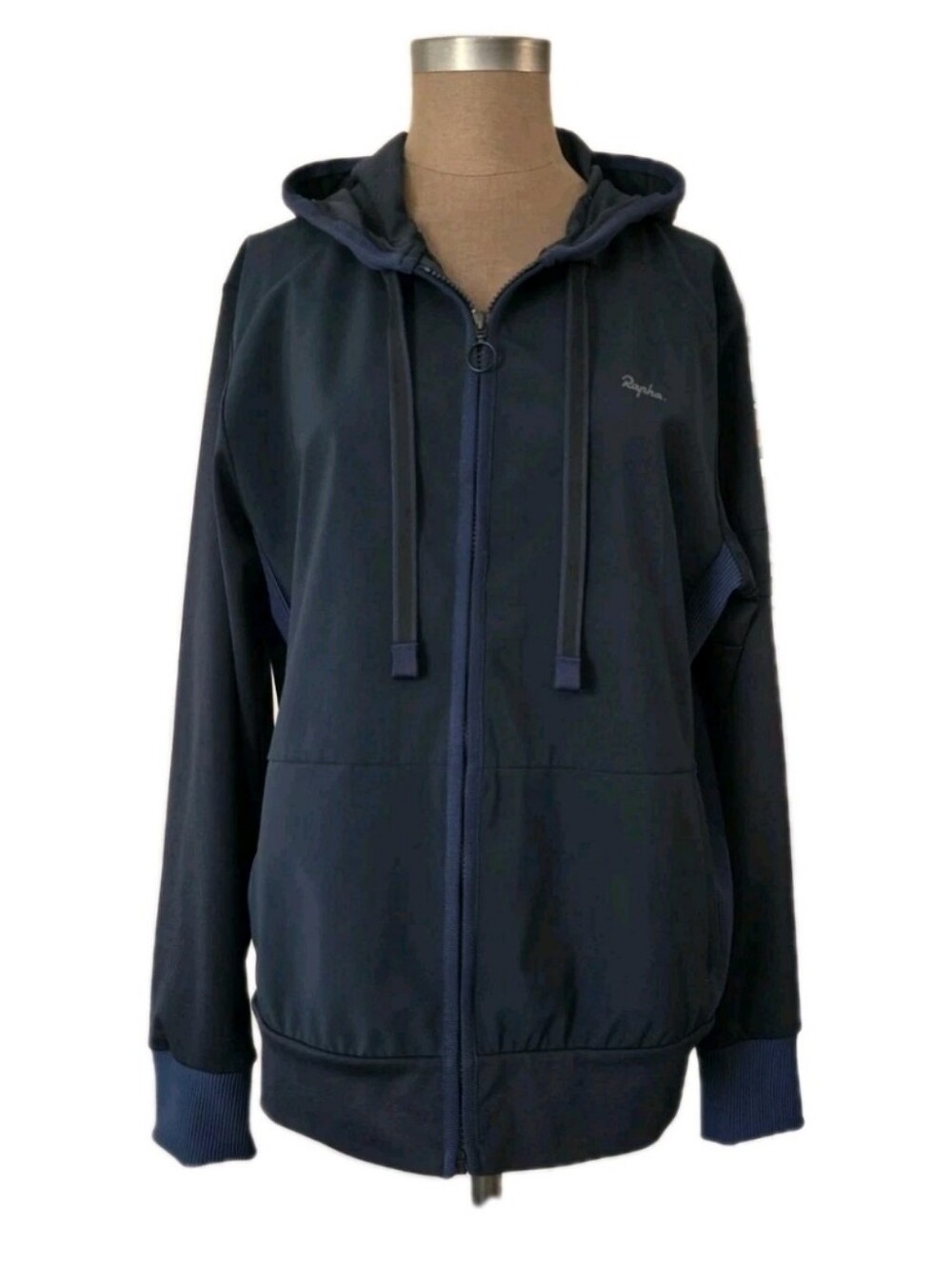 Rapha Men's Transfer Hoodie Zip-up Jacket, Navy, Size Large, New Without Tags.